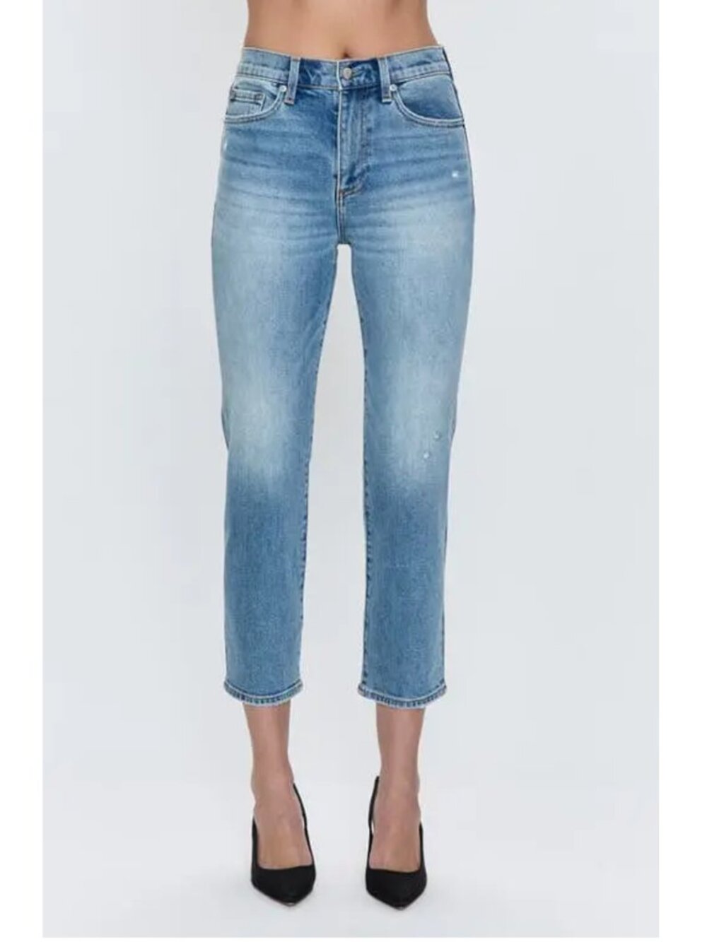 Pistola | Monroe Crop High Rise Cigarette Crop Jeans Sardinia Vintage Wash Sz 31
